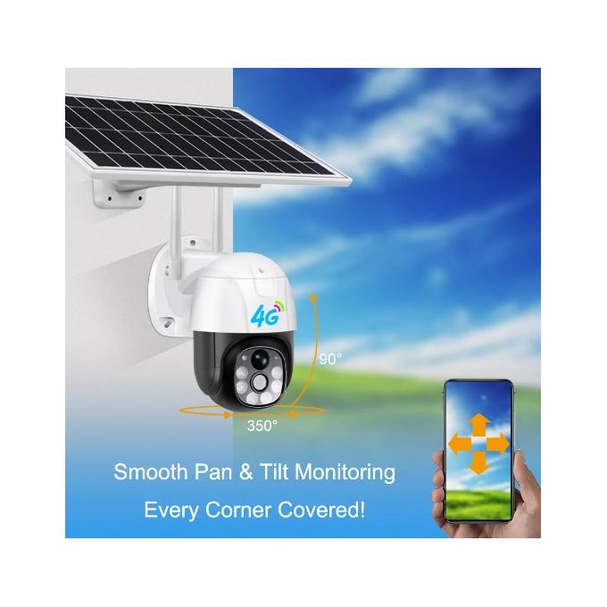 Caméra de Sécurité Solaire 4G – Surveillez Votre Propriété de Partout