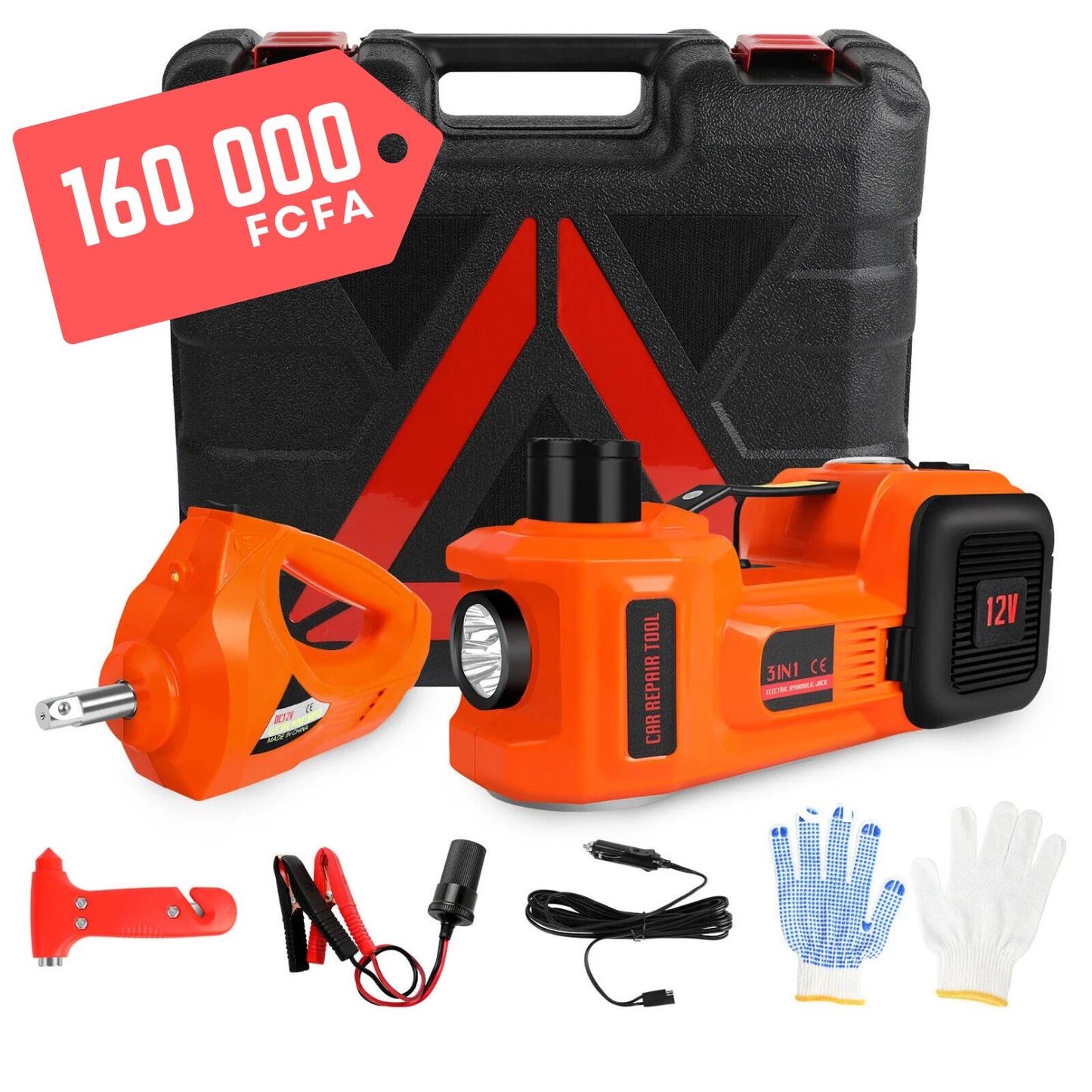 Kit de Cric Électrique 4en1 de 5T - CI