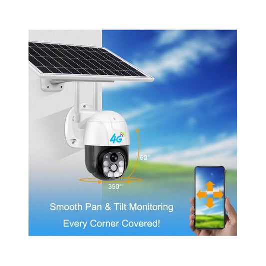 Caméra de Sécurité Solaire 4G – Surveillez Votre Propriété de Partout